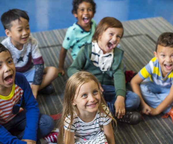 Happy kids at elementary school